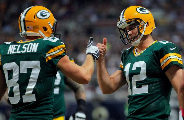 Aaron Rodgers and Jordy Nelson