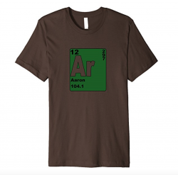 Aaron Rodgers periodic table shirt